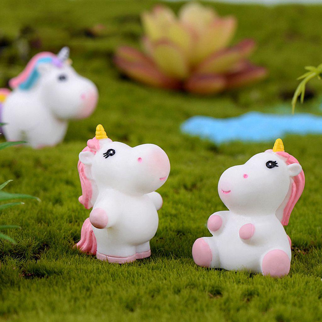 Mô Hình Kỳ Lân Mini Nhiều Màu Trang Trí Tiểu Cảnh Sân Vườn