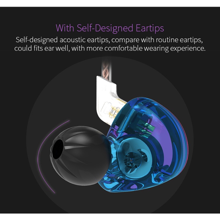 Tai nghe FAAEAL ZST PRO nhét tai nhiều màu sắc âm thanh HiFI DD+BA Hybrid thể thao