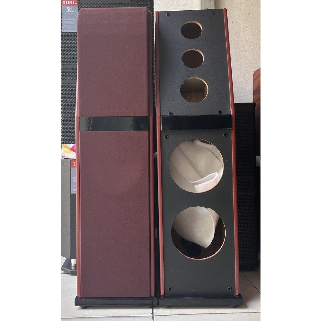 Vỏ thùng loa đứng 2 tấc 2 bass 2tấc, 2 chép, 1 mid Hải Triều- 1 Cặp