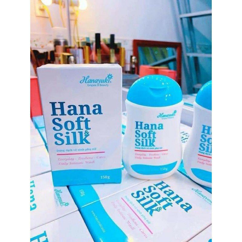 Dung Dịch Vệ Sinh Phụ Nữ HANA SOFT SILK Chính Hãng Vệ Sinh Bím Làm Hồng Se Khít Vùng Kín Khử Mùi Hôi Giảm Ngứa