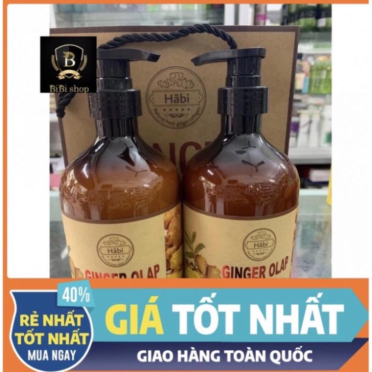 Cặp Dầu Gội Xả Gừng GiNGER OLAP, Hết Rụng Tóc, Hết Ngứa, Giúp Tóc Chắc Khoẻ, Chính Hãng Hàn Quốc