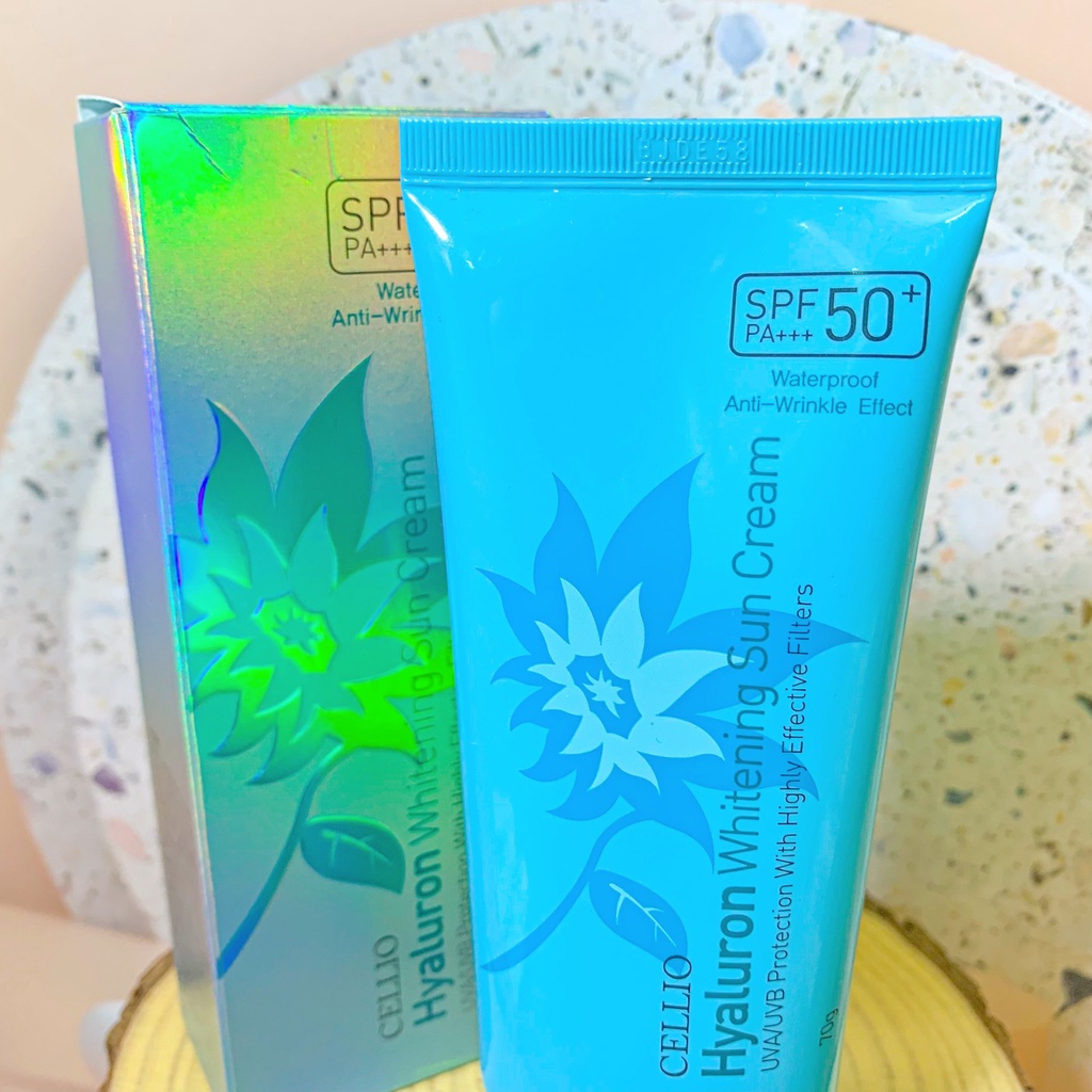 Kem chống nắng Cellio Hyaluron Whitening Sun Cream