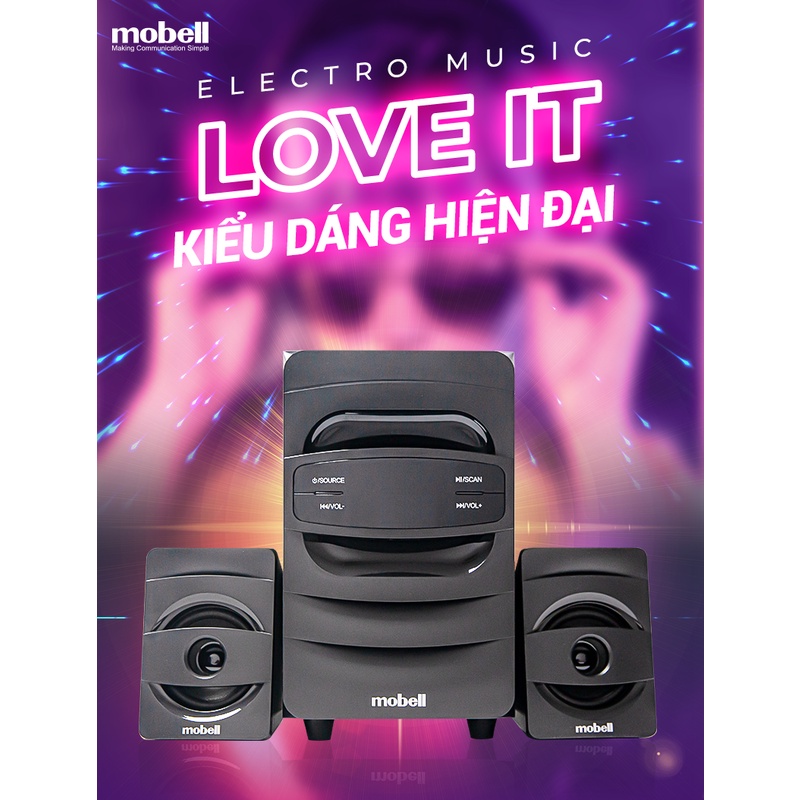 Loa Máy Tính 2.1 Để Bàn Bluetooth USB Thể Nhớ SD FM Romote Loa mobell MB-6200 Bỏa Hành 12 Tháng
