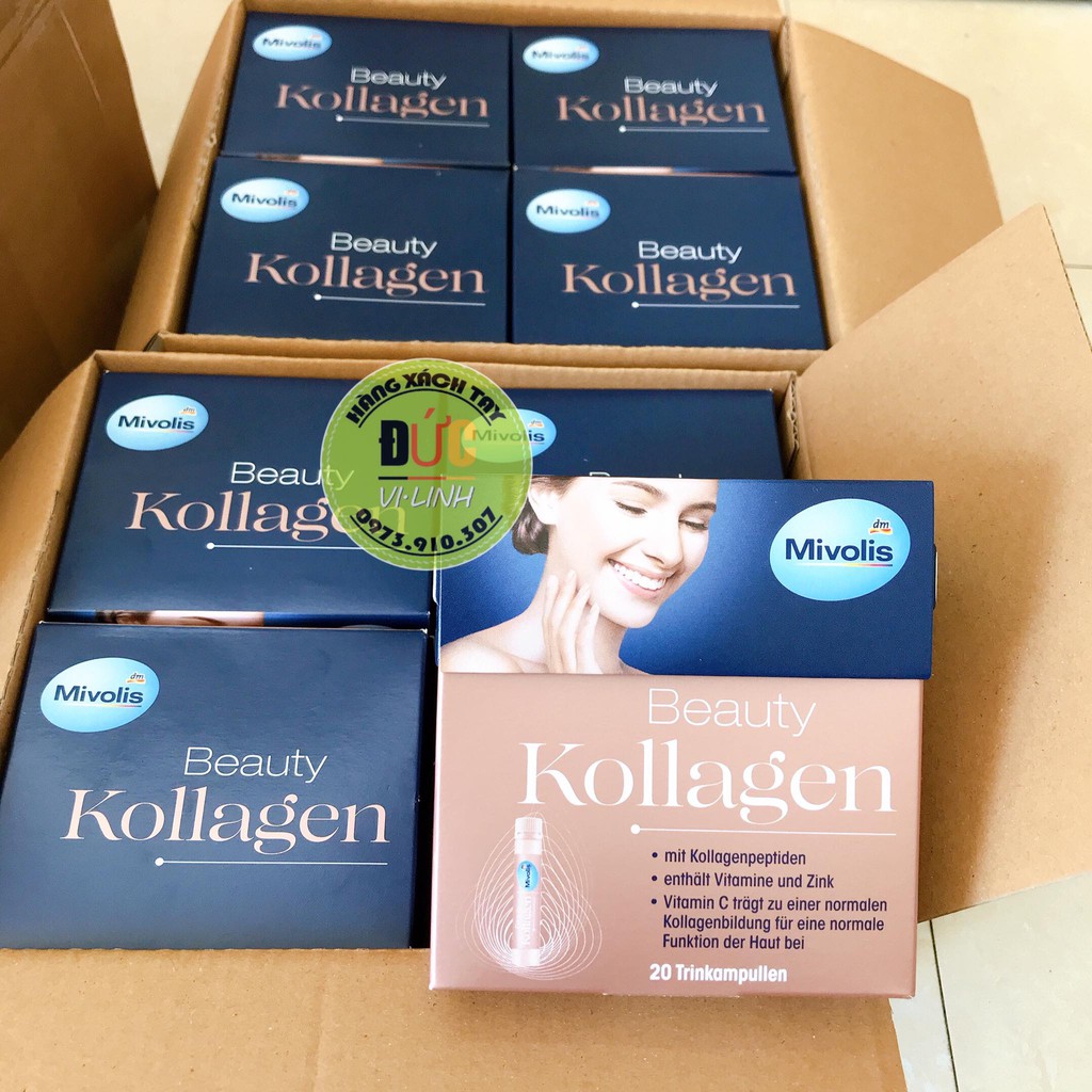 Đủ Bill- Sản Phẩm Mivolis Beauty Kollagen - 20 ống