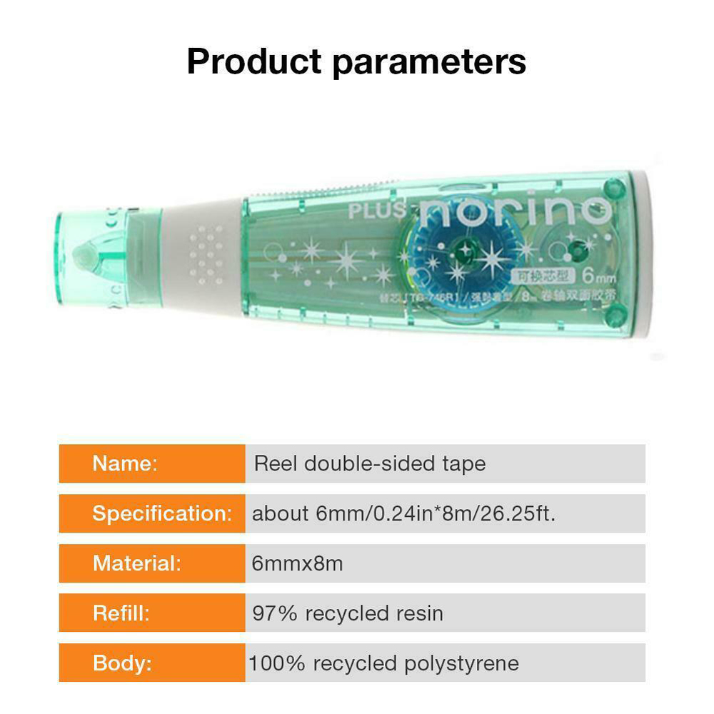 Cuộn băng keo màu trong suốt 6mm x 8m đa dụng chất lượng cao