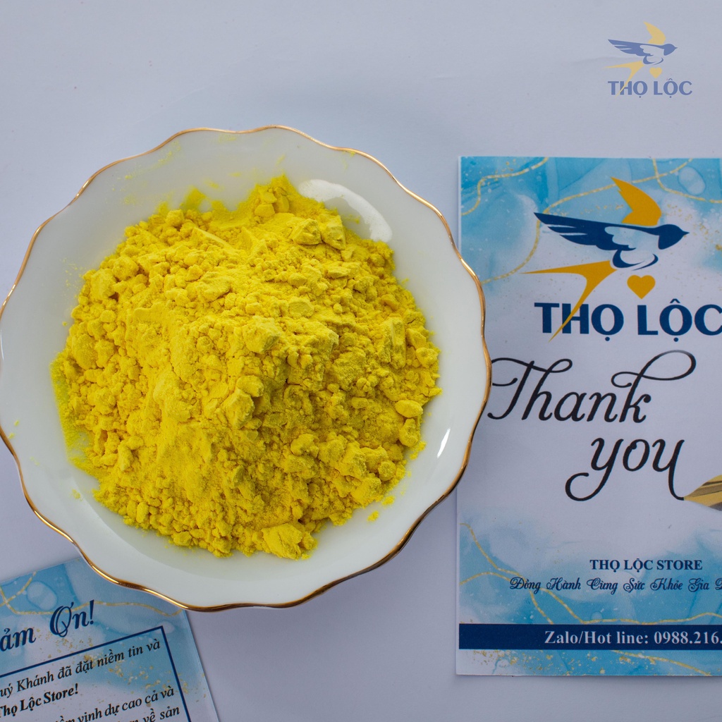 Tinh bột nghệ nguyên chất vàng dùng đắp mặt và uống Thọ Lộc 250g 500g