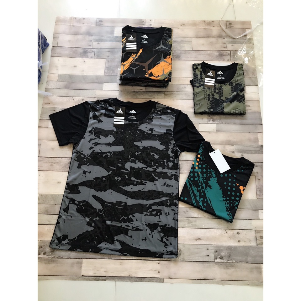 Áo Thun Nam,Áo Thun Lạnh Tập Gym Cổ Tròn Ngắn Tay Vải Thoáng Mát Co Giãn Chuẩn Form Nhiều Màu