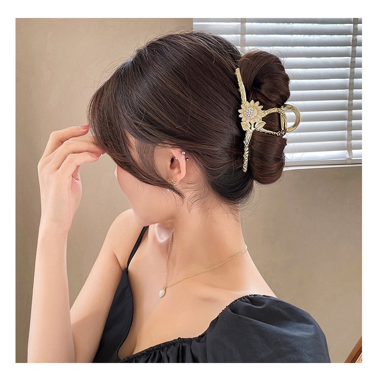 Kẹp Tóc Hàm Cá Mập Bằng Kim Loại - kẹp Tóc Nữ Hottrend Phong Cách Hàn Quốc Cực Xinh Siêu Sang Chảnh - KT02