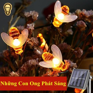 Đèn Led Trang Trí Hình Con Ong 30 Bóng Đèn Sử Dụng Năng Lượng Mặt Trời Tiết Kiệm Điện Trang Trí Ngoài Trời Tiệc Dã Ngoại