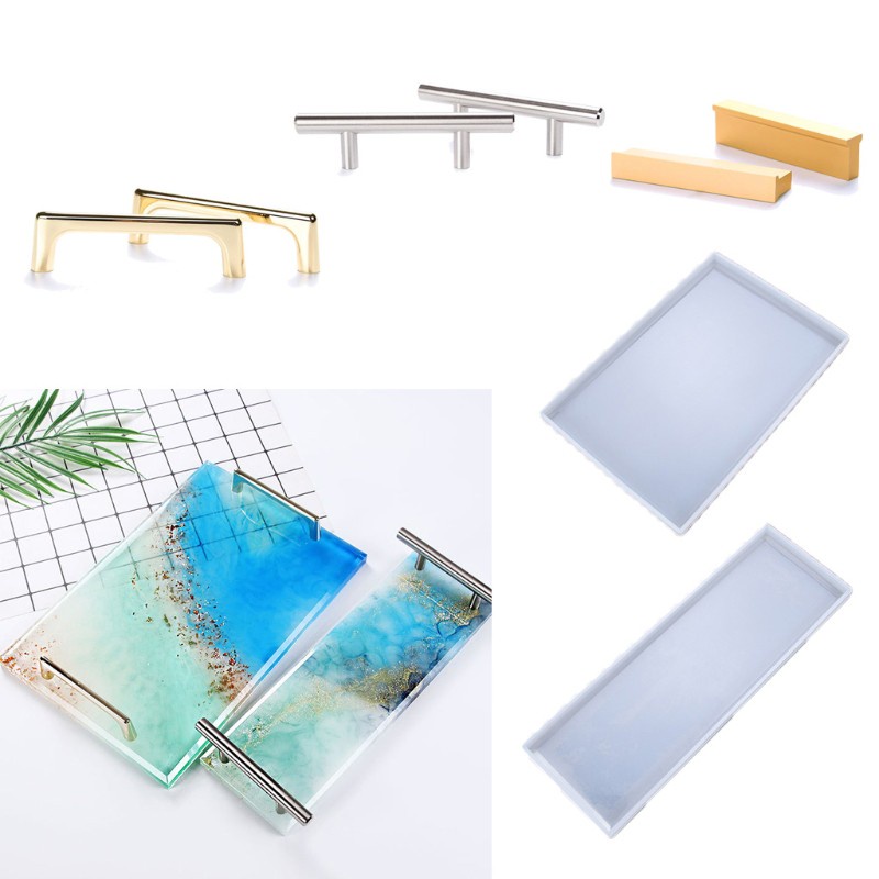 Khuôn Silicone Làm Khay Nhựa Resin Epoxy Diy
