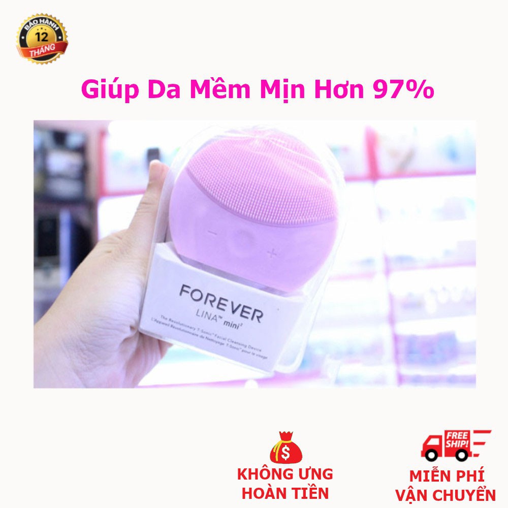 Máy Rửa Mặt Lina Mini 3, Làm Sạch Sâu 99,5%, Da Mềm Mại Sáng Đẹp Hơn, BH 12 Tháng Lỗi 1 Đổi 1