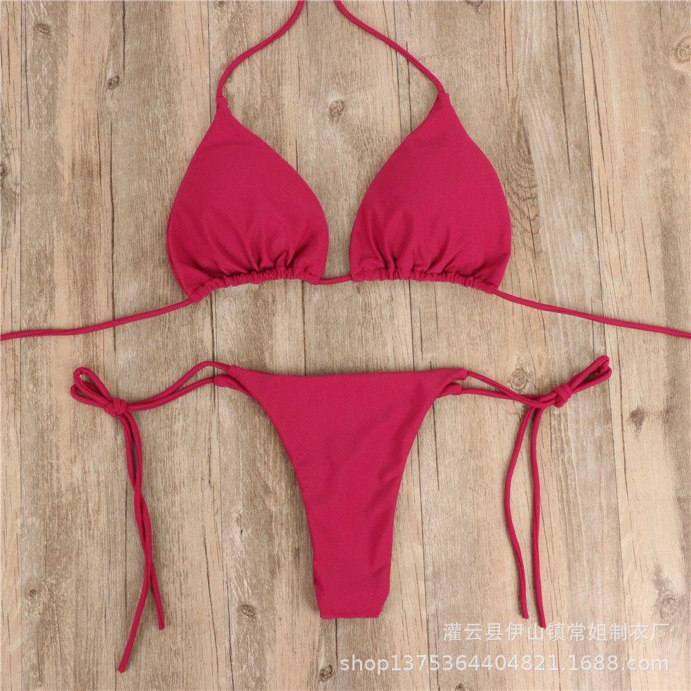 Bộ Đồ Bơi Bikini Hở Lưng Thắt Nơ Có Thể Điều Chỉnh Quyến Rũ Cho Nữ