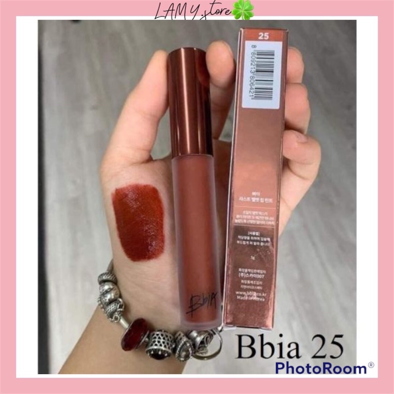 Son Bbia 25 Màu Đỏ Nâu Đất, Son Bbia Last Velvet Lip Tint