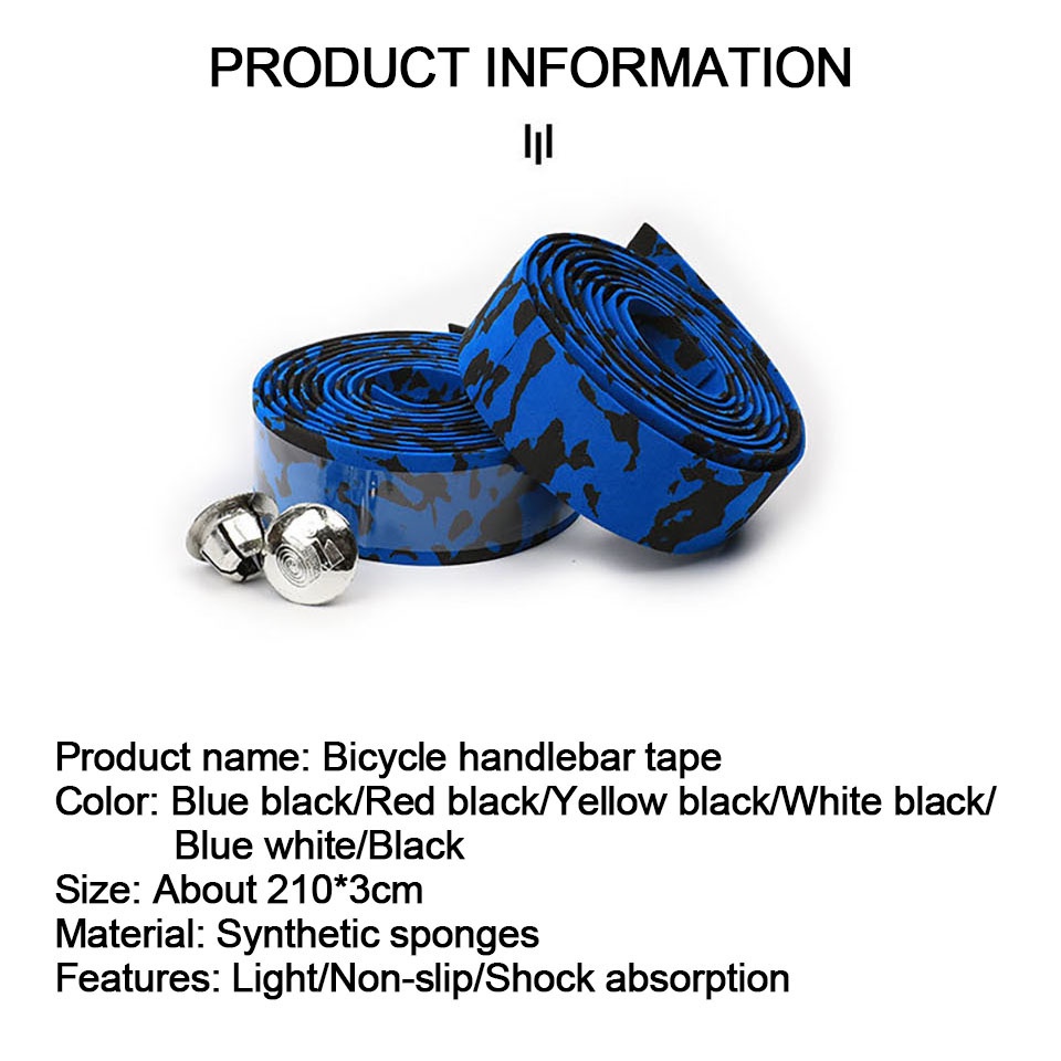 1 Cặp Dây Đai Quấn Tay Lái Xe Đạp Leo Núi Họa Tiết Rằn Ri