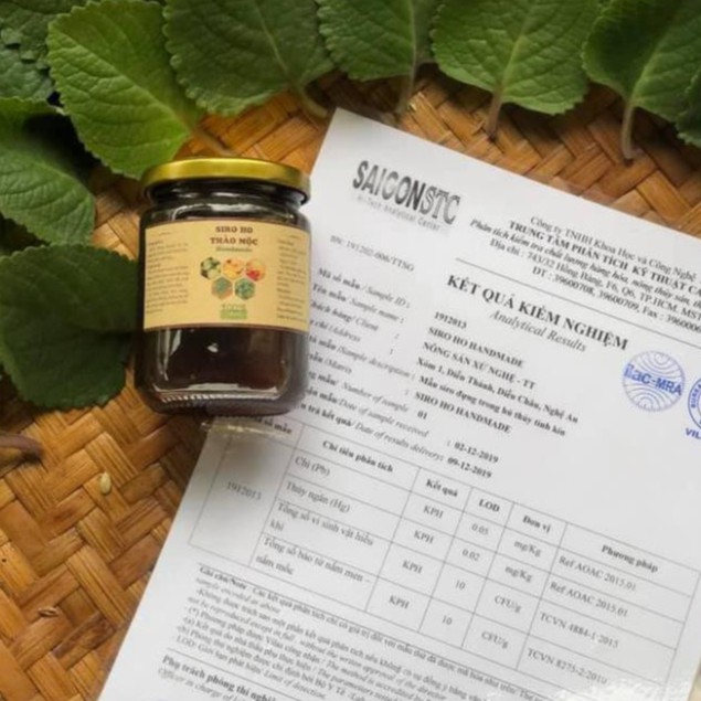 Siro HO Lá Húng Chanh Tâm Tít 250ml