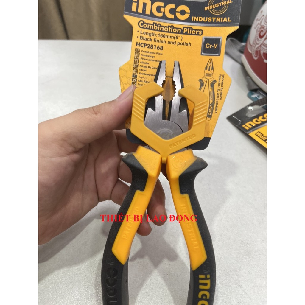 Kềm răng Ingco HCP28168