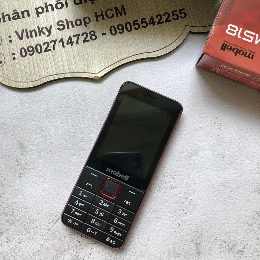 ĐIỆN THOẠI MOBELL M518 2 SIM CHÍNH HÃNG BẢO HÀNH 12 THÁNG