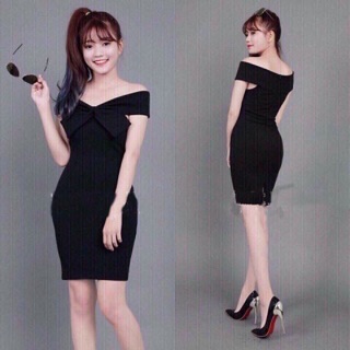 🍒Đầm body trễ vai