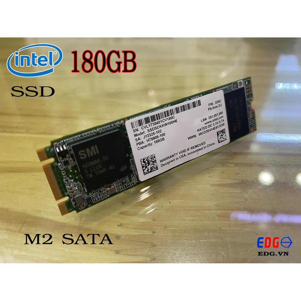 Ổ cứng SSD M2 2280 Intel 180gb hàng nhập khẩu bảo hành 36 tháng | BigBuy360 - bigbuy360.vn