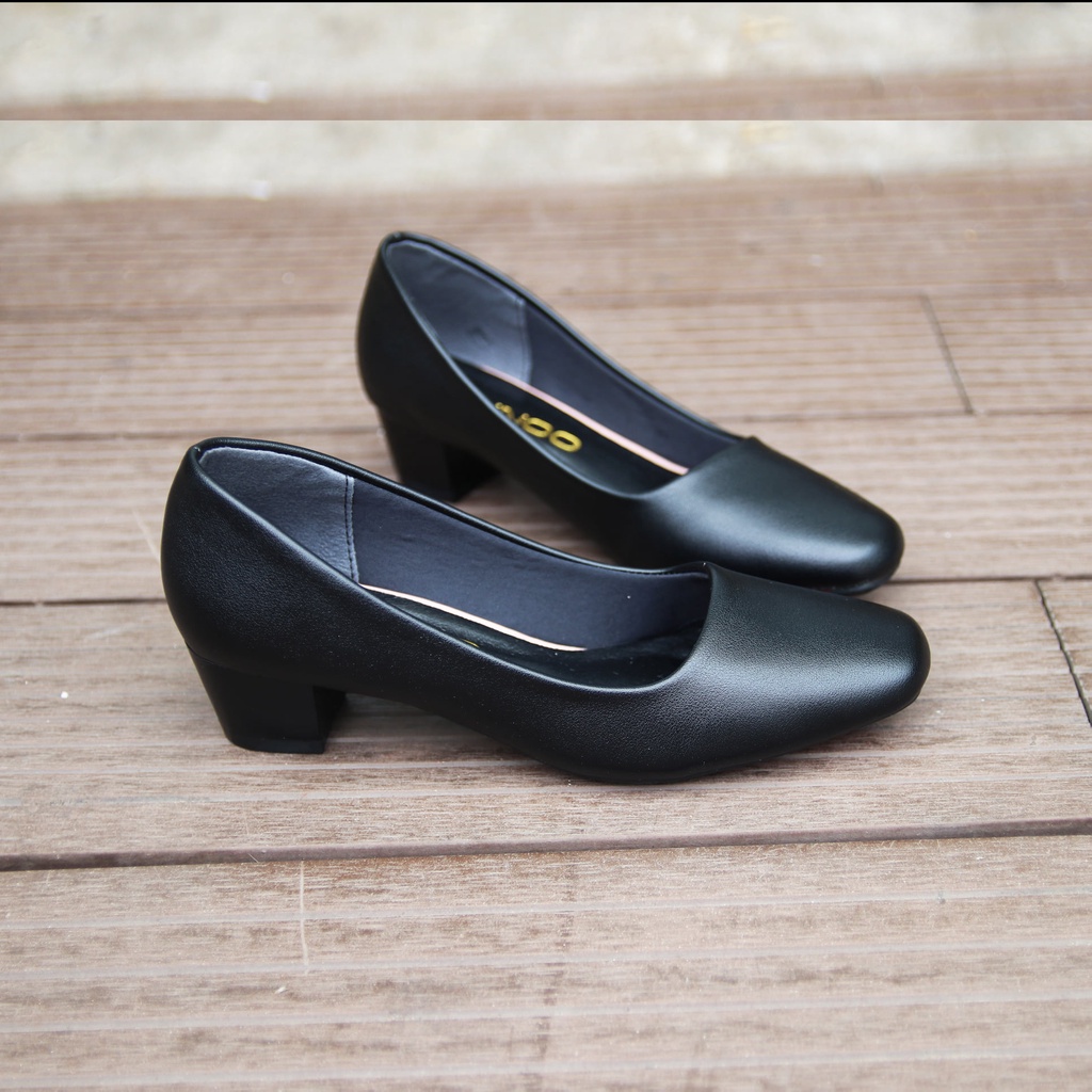 Giày mũi vuông cao 3 phân, 5 phân, 7 phân