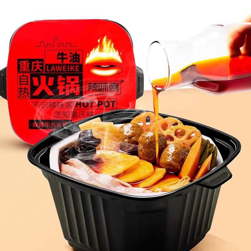 Lẩu tự sôi size khổng lồ - lẩu Trùng Khánh