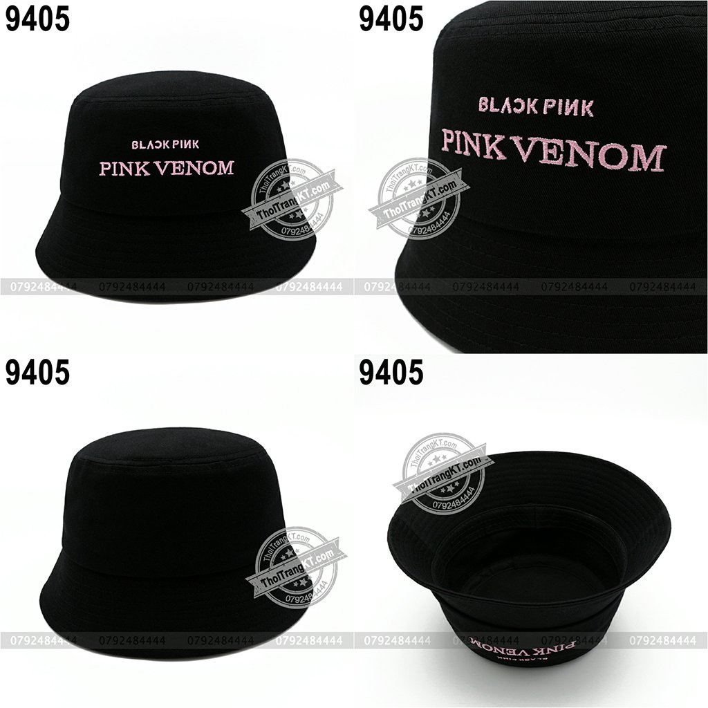 Combo 2 Nón PINK VENOM Black Pink màu đen