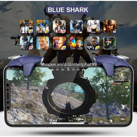 Nút bắn PUBG chính hãng Blue Shark, bộ 2 nút chơi game PUBG | BigBuy360 - bigbuy360.vn