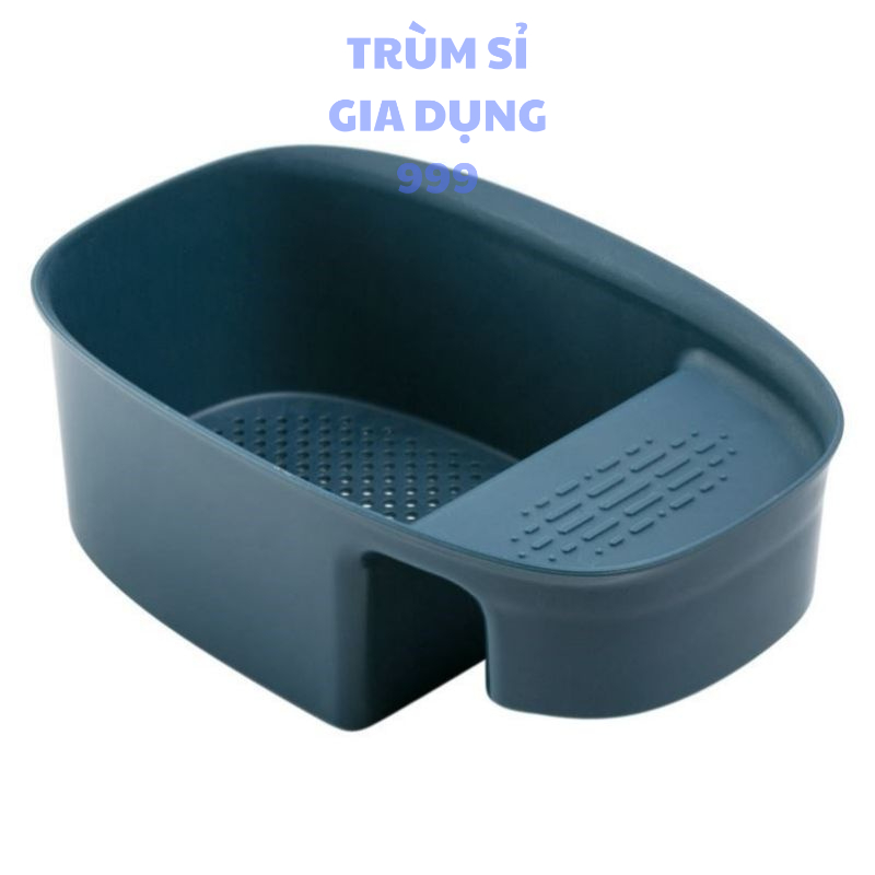 rổ lọc rác, khay rửa hoa quả gác bồn rửa chén tiện lợi. khay lọc rác mini thông minh, giỏ đa năng gác bồn rửa bác