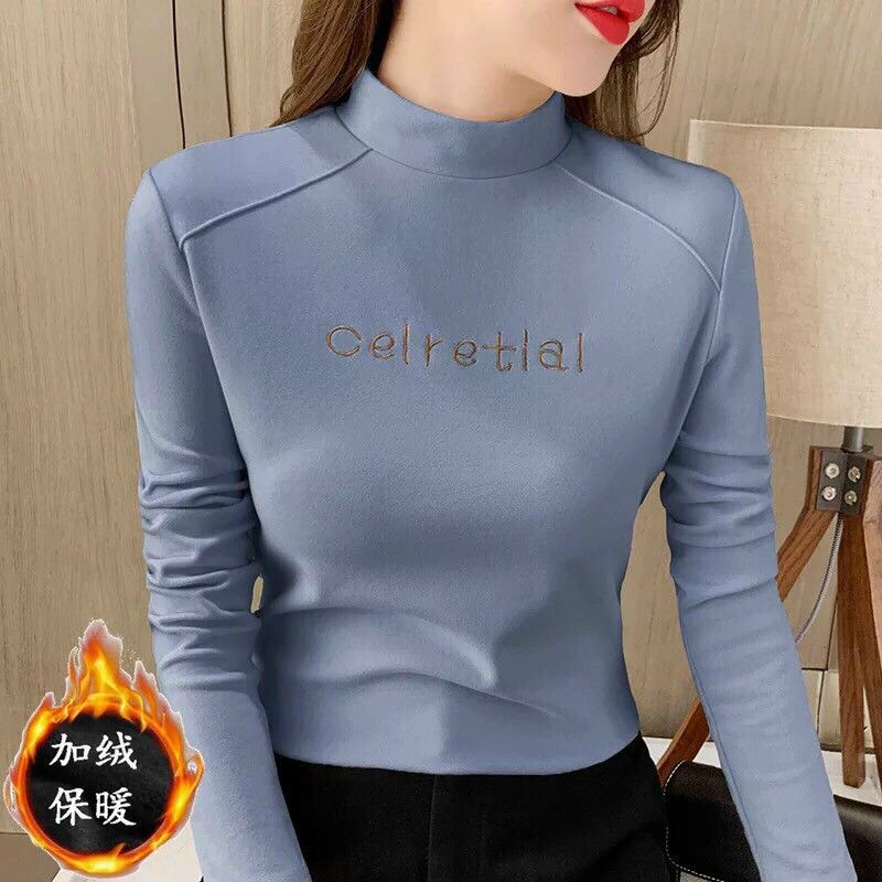 áo giữ nhiệt cổ 3 phân lót nỉ Hàn