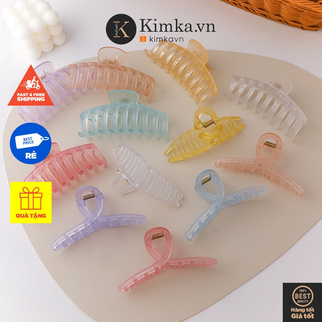 (0393) Cặp Tóc Nhựa Pastel Nhiều Màu Xinh Xắn Phong Cách Hàn Quốc