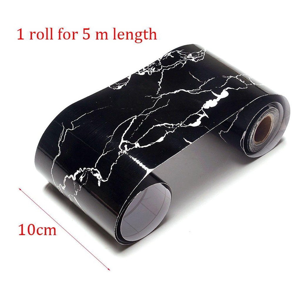 1 Cuộn Băng Keo PVC Tự Dính Họa Tiết Vân Đá Cẩm Thạch Trang Trí Góc Tường Thời Trang DIY