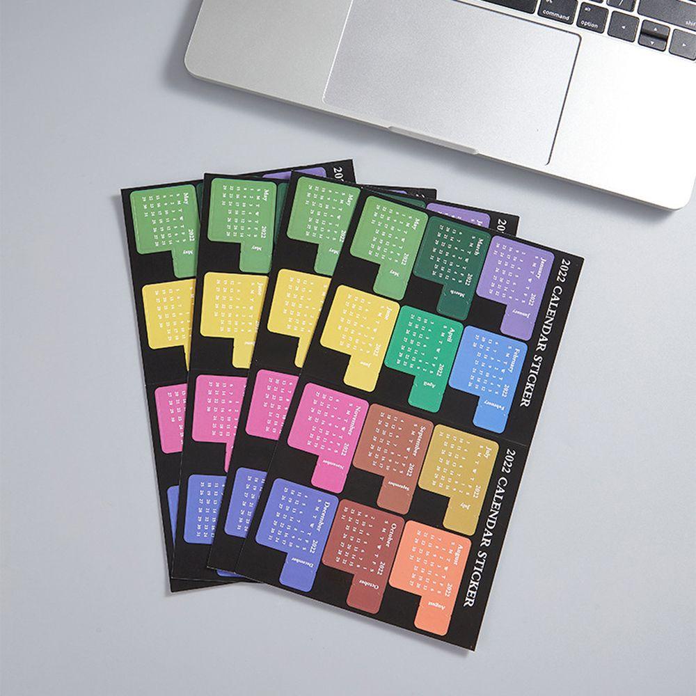 Sticker Đánh Dấu Sổ Tay Ghi Kế Hoạch Lịch Năm 2022 Tiện Dụng