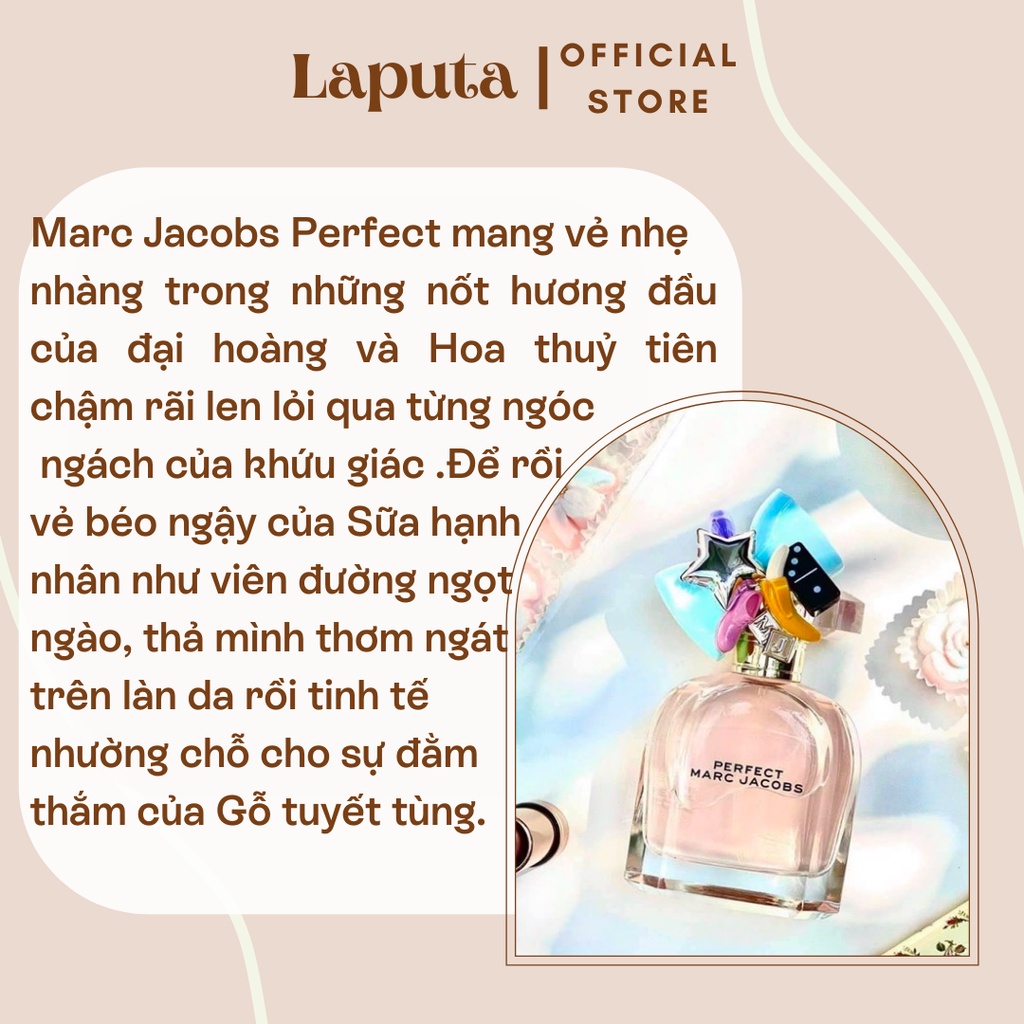 Nước Hoa Nữ Marc Jacobs Perfect Eau De Parfum, Mẫu thử 2ml, 5ml, 10ml