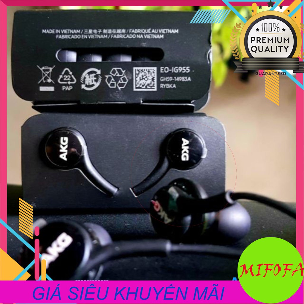 Tai Nghe Samsung Akg S10 có míc đàm thoại tốt, âm thanh sống động tặng kèm 4 nút tai thay thế