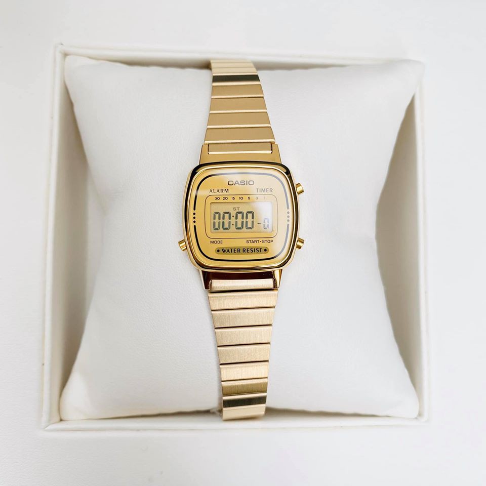 Đồng hồ Casio Nữ La670 Gold - Hàng chính hãng - Full Box - tem tag Bảo hành 1 năm