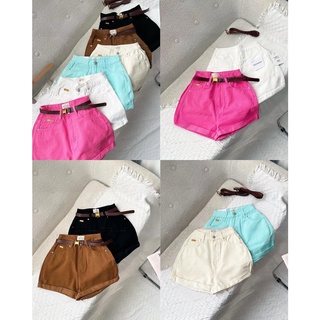 Quần short + kèm belt