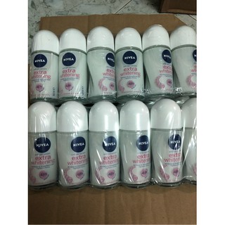 Lăn Khử Mùi Mờ Vết Thâm Nivea Extra Whitening 25ml