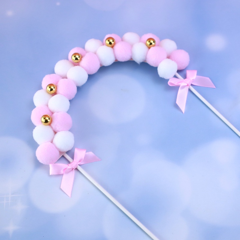 Đồ trang trí bánh kem  Vòm bông trang trí bánh sinh nhật