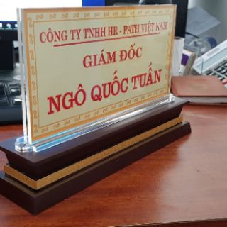 BIỂN CHỨC DANH GỖ MICA