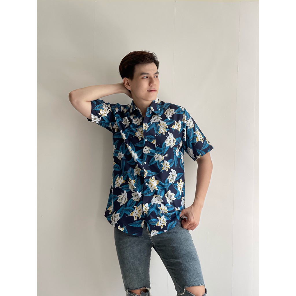 ÁO SƠ MI FORM RỘNG DÀNH CHO NAM HOẠ TIẾT ĐỘC LẠ/  CÓ ĐẦY ĐỦ SIZE