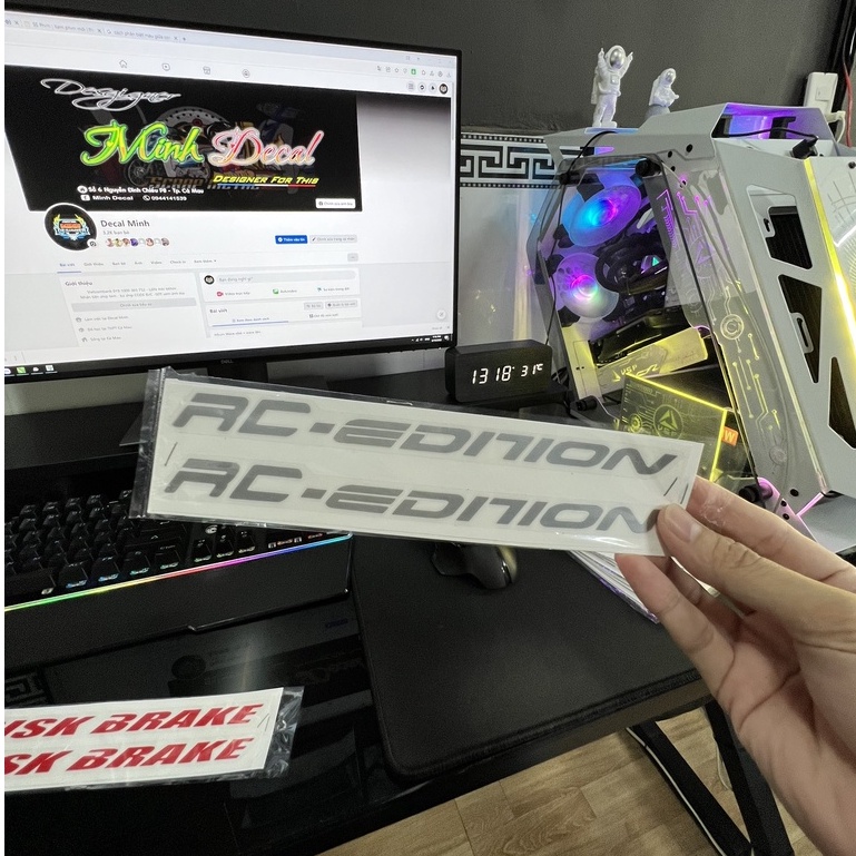 TEM DÁN PHUỘC XE MÁY - CẮT GHÉP SẲN- CHUẨN KHUNG