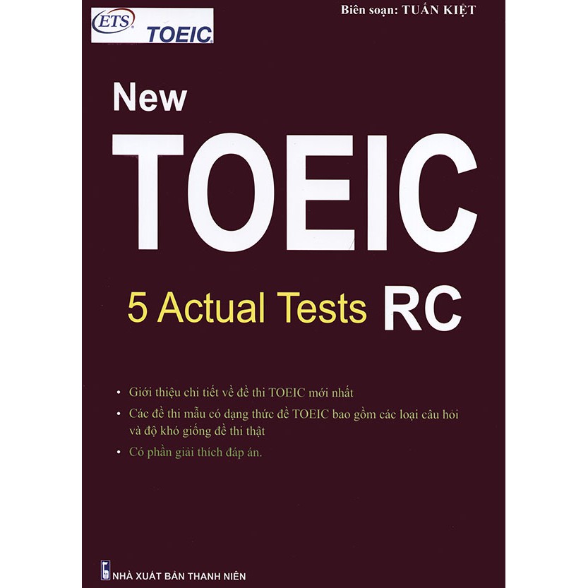 Sách - ETS New TOEIC - 5 Actual Tests RC 2019 format