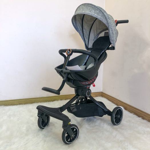Xe đẩy dạo chơi gấp gọn xoay 2 chiều Baobaohao V3, V5B, V8 có thanh bảo vệ bé kín an toàn tuyệt đối