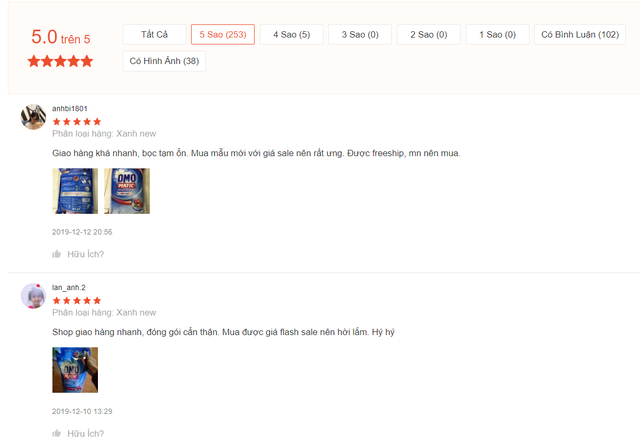 COMBO 2 túi nước giặt cửa ngang 2kg mẫu mới