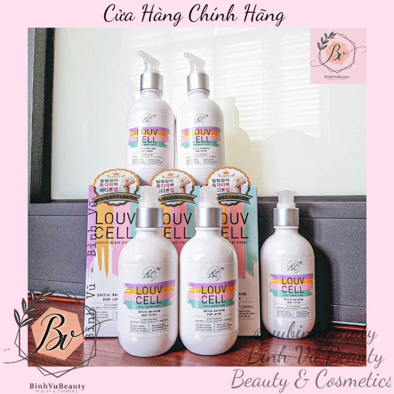 Kem dưỡng da Body Sữa Dưỡng thể Trắng Da Hàn Quốc Louv Cell 250ml
