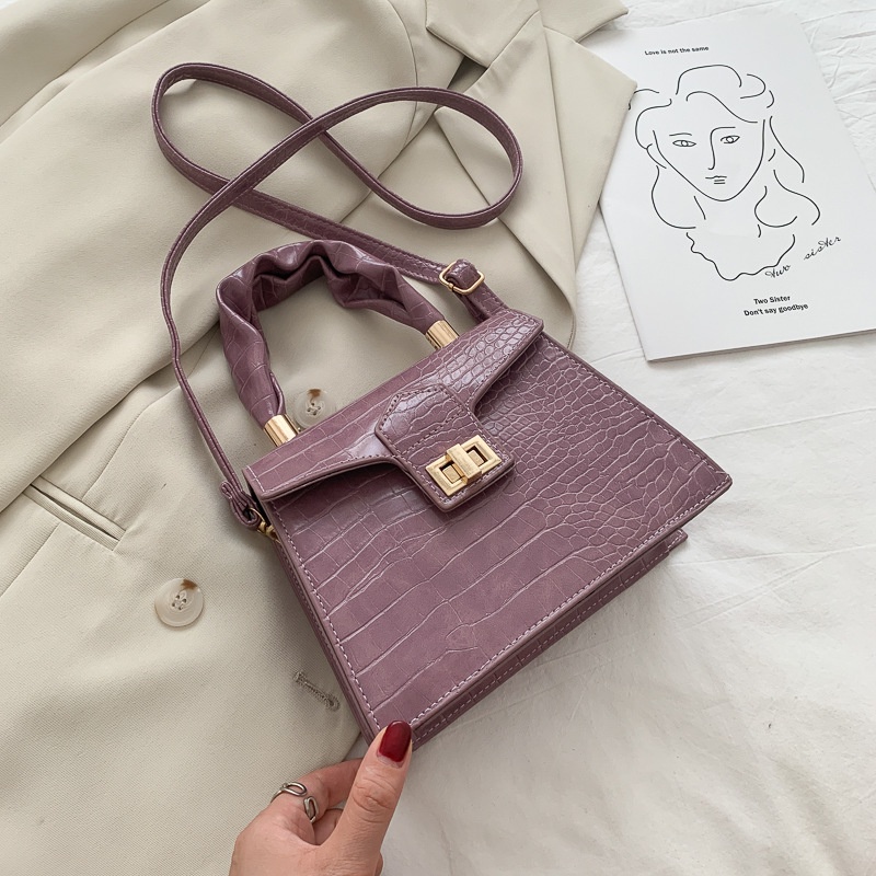 IELGY Túi Xách Dáng Vuông Kiểu Retro Trẻ Trung Sành Điệu Cho Nữ