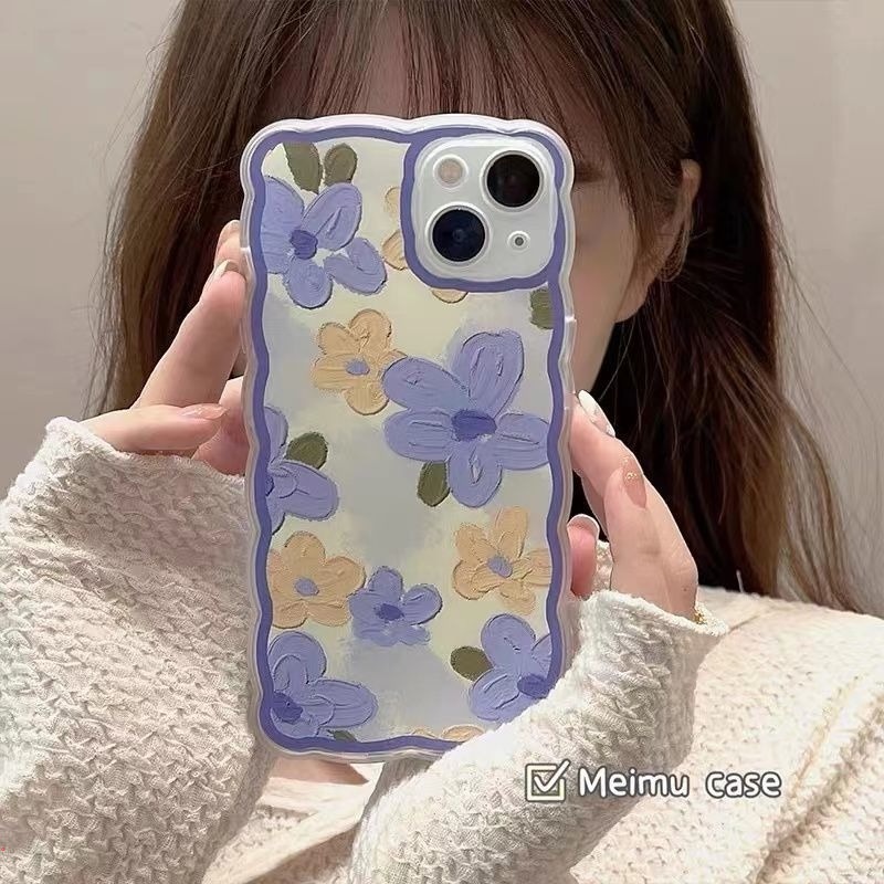 Ốp Điện Thoại Mềm Trong Suốt In Hình Hoa Dễ Thương Cho IPhone 11 12 13 Pro MAX X XR XS MAX 6 7 8 Plus 12 Pro