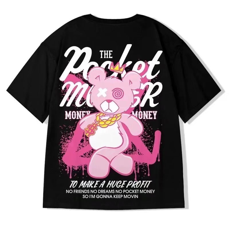 Áo Thun Nam Dáng Rộng In Hình Hoạt Hình Phong Cách Nhật Bản Thời Trang Mùa Hè Nhiều Cỡ M-8XL ​Áo Thun Ngắn Tay Oversize In Họa Tiết Cá Tính Trẻ Trung