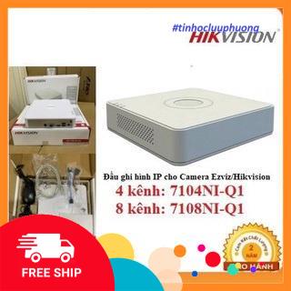 Đầu ghi hình IP Hikvision Ezviz 4 kênh 7104NI-Q1, 8 kênh 7108NI-Q1, chuyên dùng để add camera Ezviz