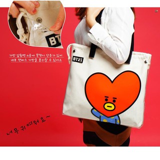 SHOULDER BAG BT21 ( Túi Tote Trong Suốt ) 2 in 1